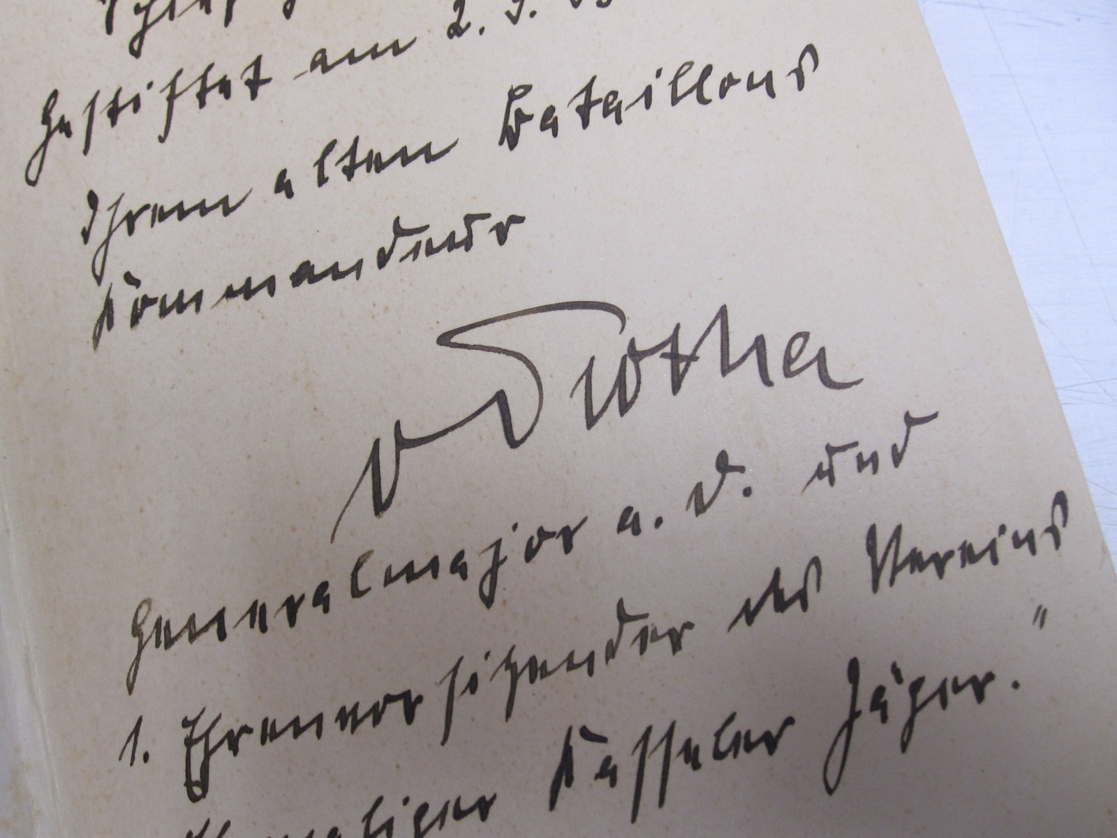 Buch Seydlitz mit Widmung von Generalmajor von Trotha 1933