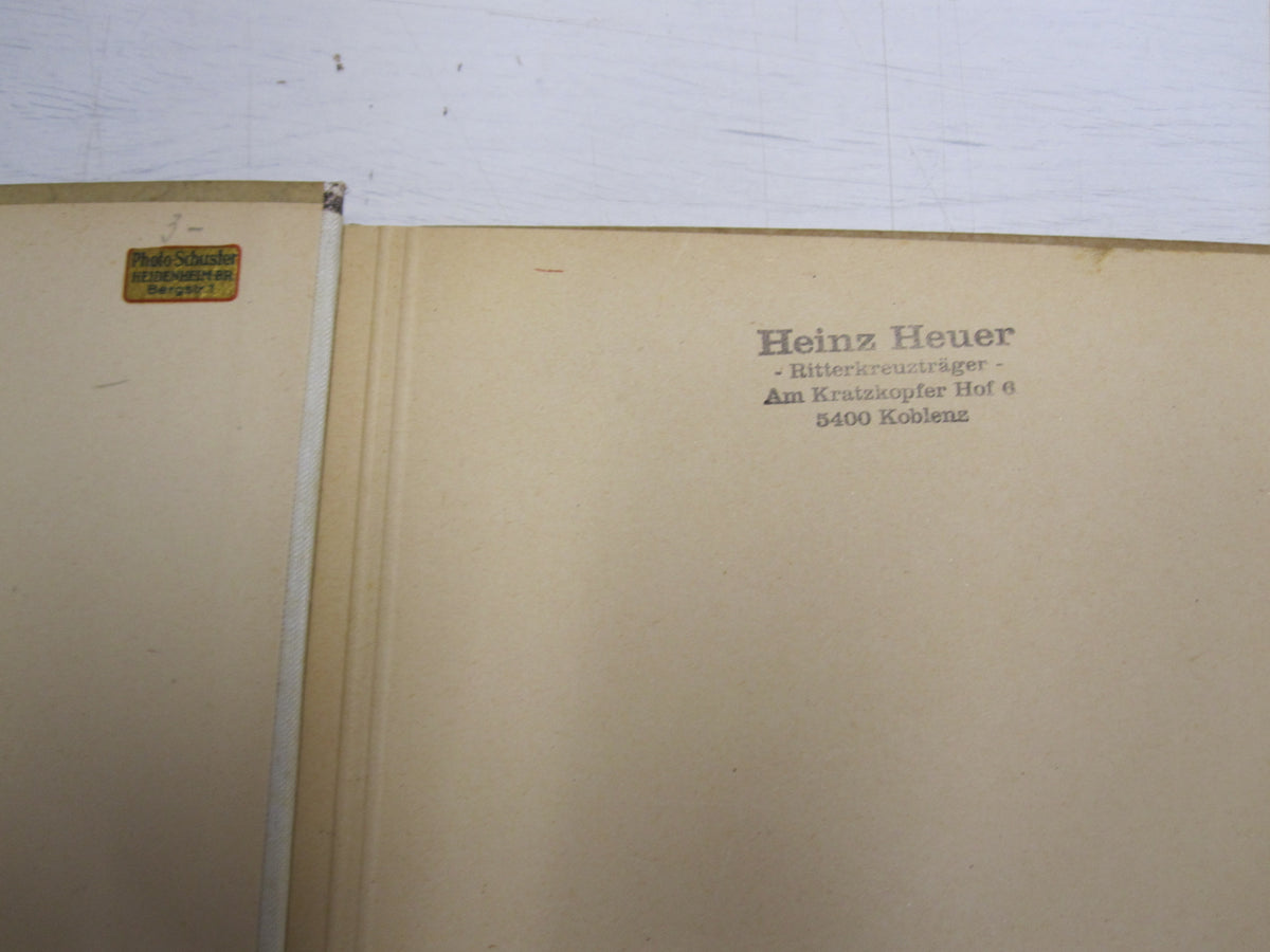 leeres Fotoalbum aus dem Besitz eines Ritterkreuzträgers der Waffen-SS