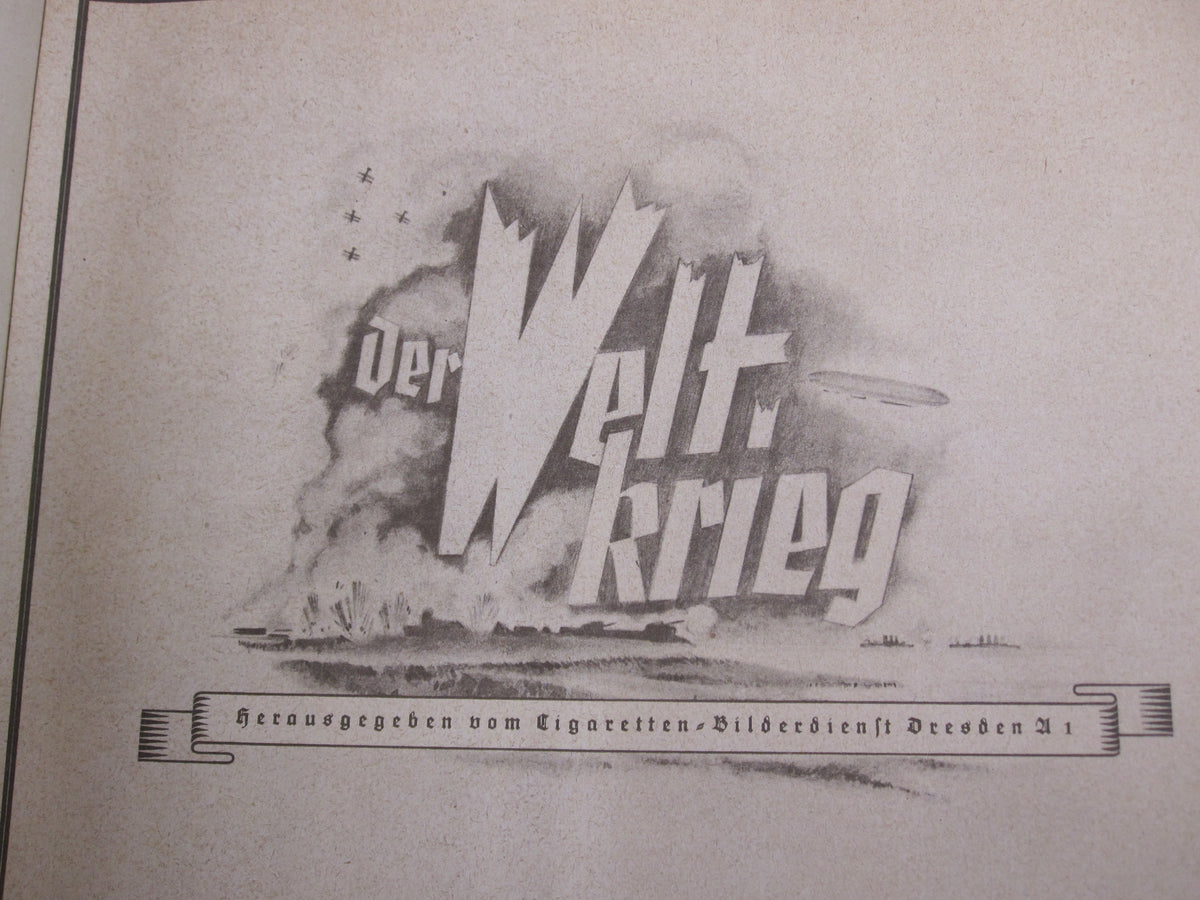 Sammelbilderalbum Der Weltkrieg 1914 - 1918
