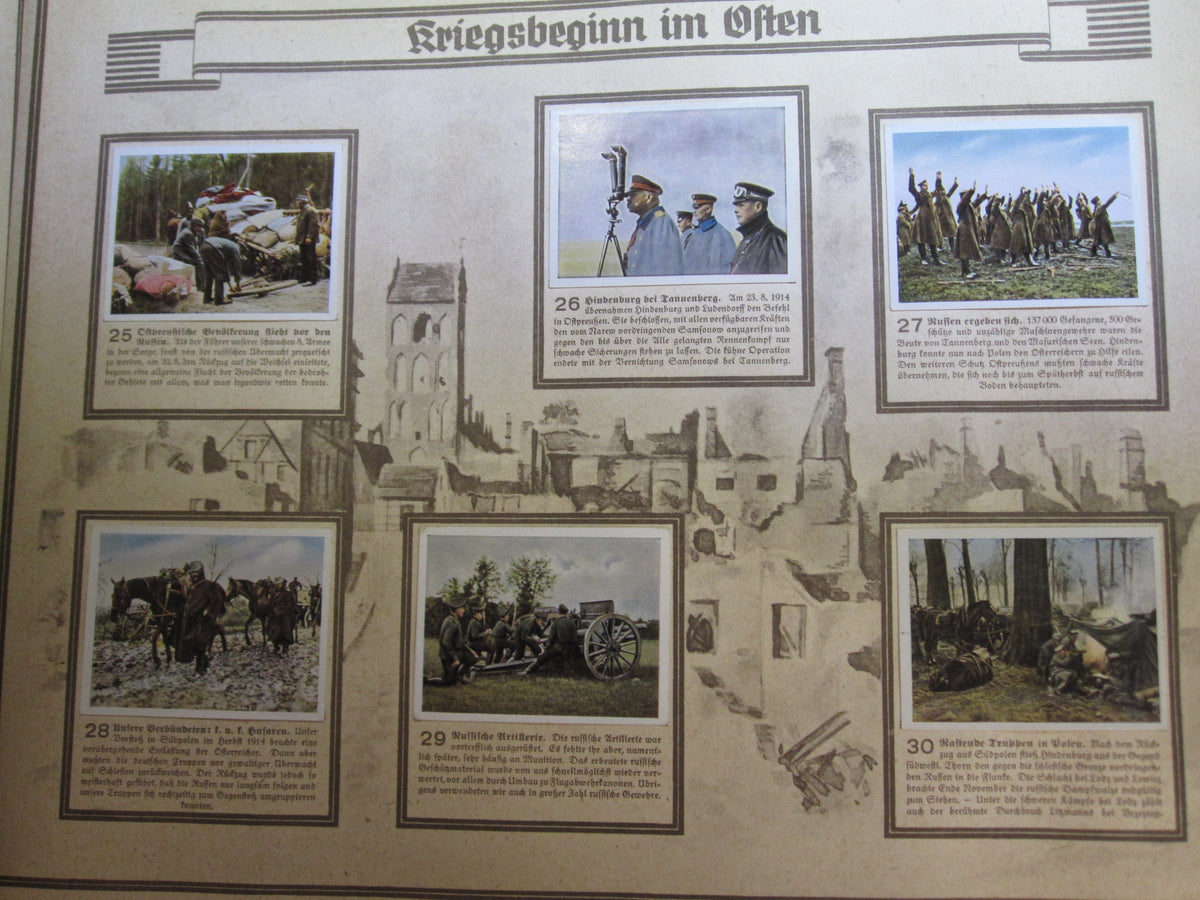 Sammelbilderalbum Der Weltkrieg 1914 - 1918