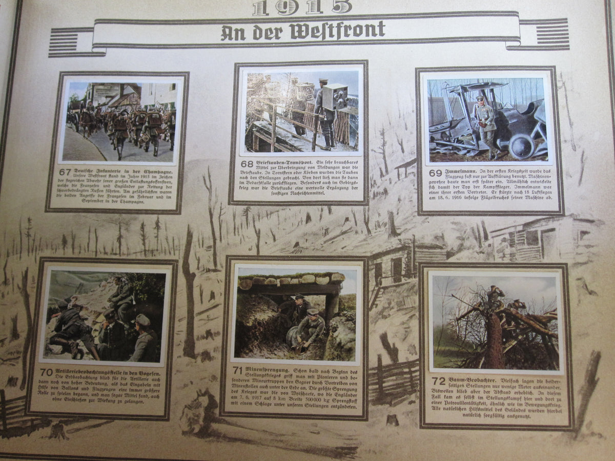 Sammelbilderalbum Der Weltkrieg 1914 - 1918