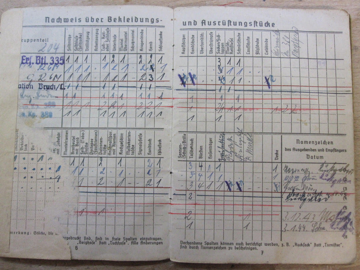 H.W.  -  -   Soldbuch Wehrmacht Heer Schwäbisch-Gmünd