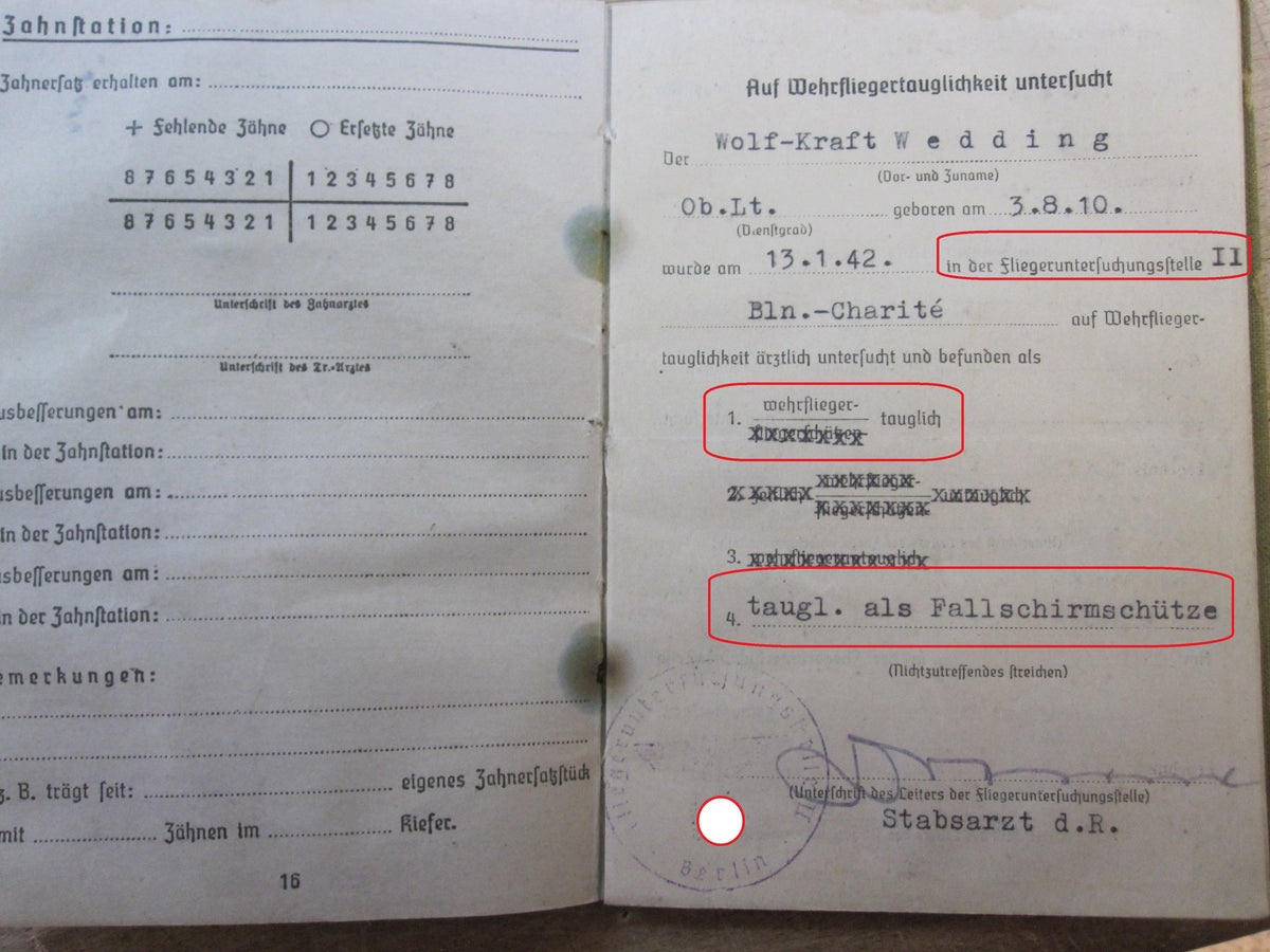 H.W.   Soldbuch Kriegsmarine Kapitänleutnant U-Bootwaffe