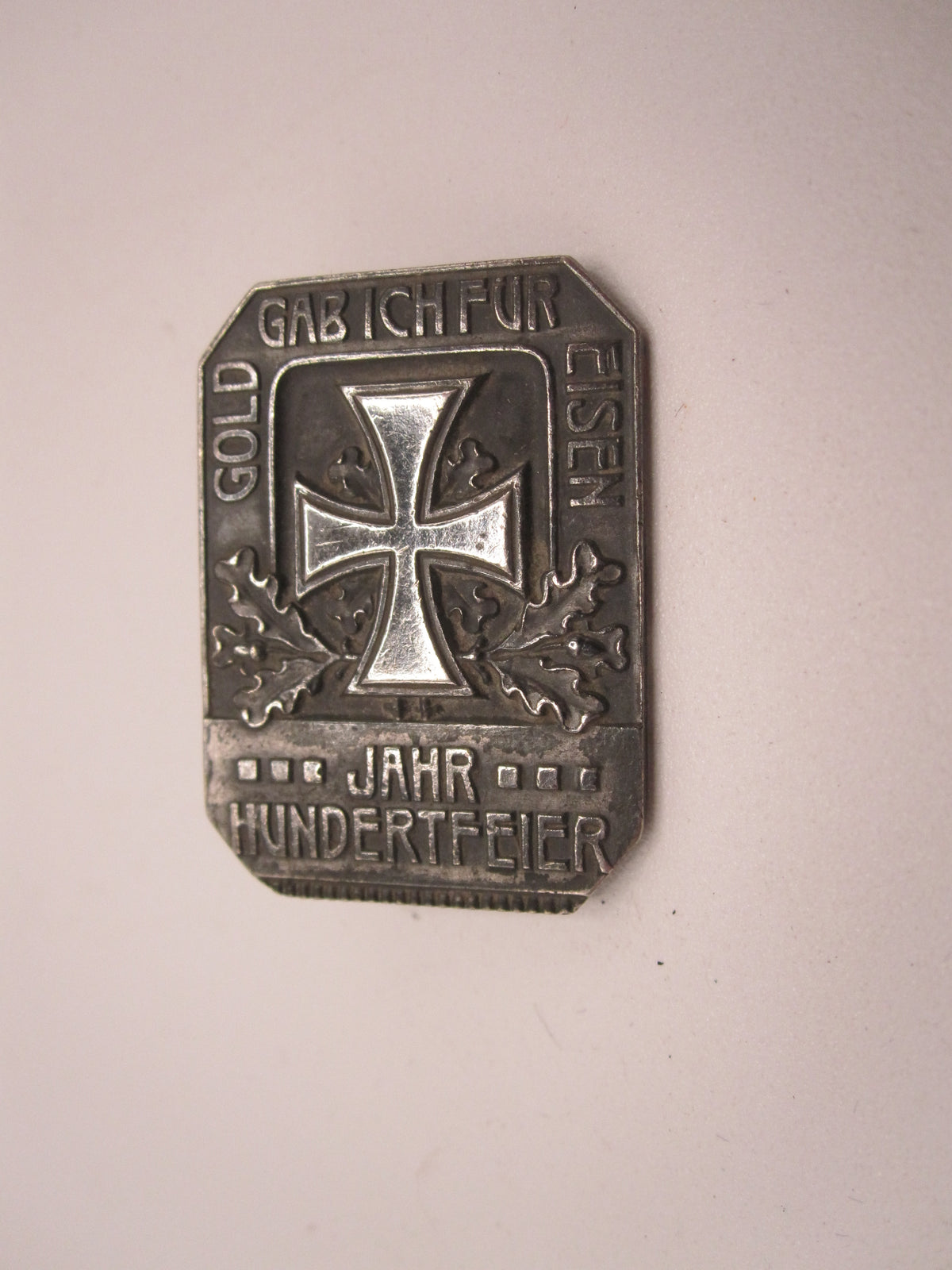 Brosche Abzeichen Gold gab ich für Eisen JAHRHUNDERTFEIER  Besterhaltung