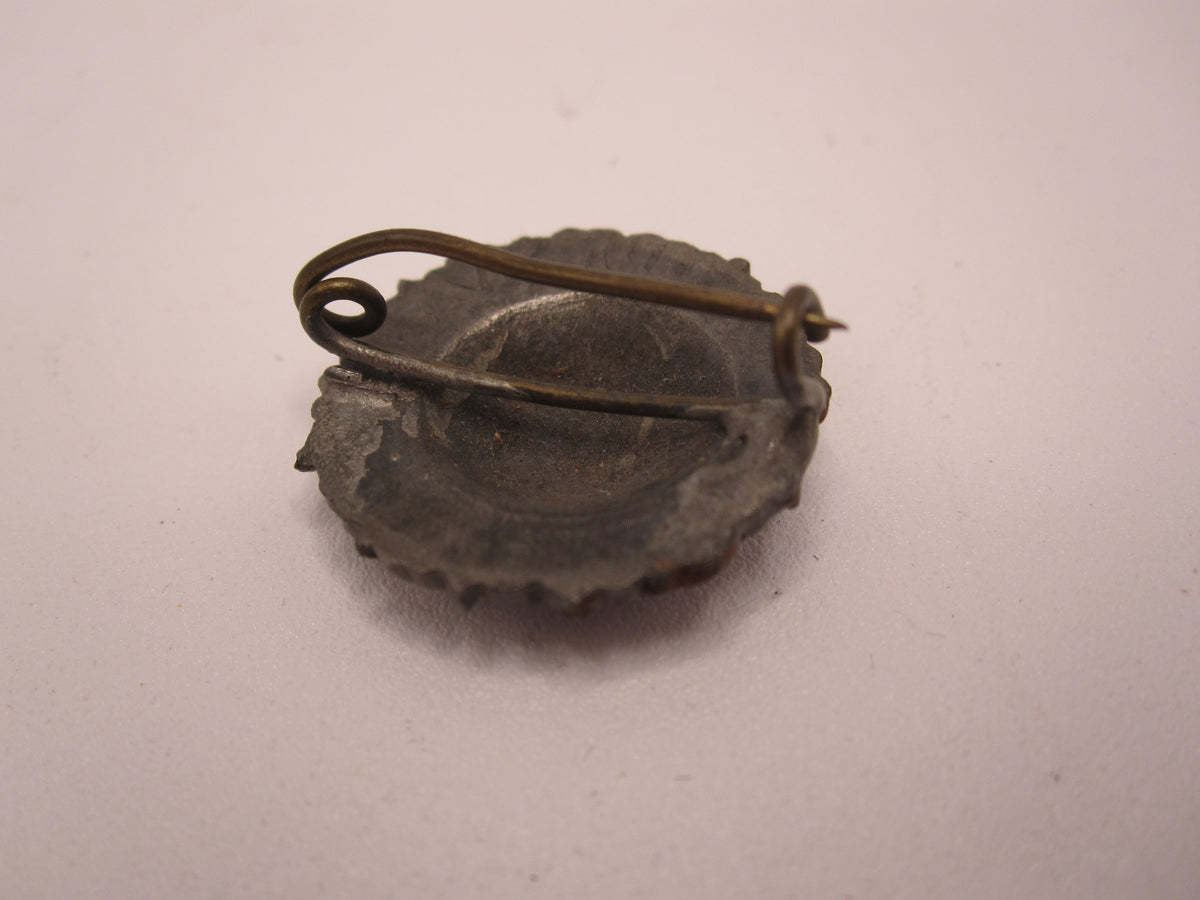 Seltene VARIANTE patriotische Damenbrosche Gold gab ich dem Vaterland 1916