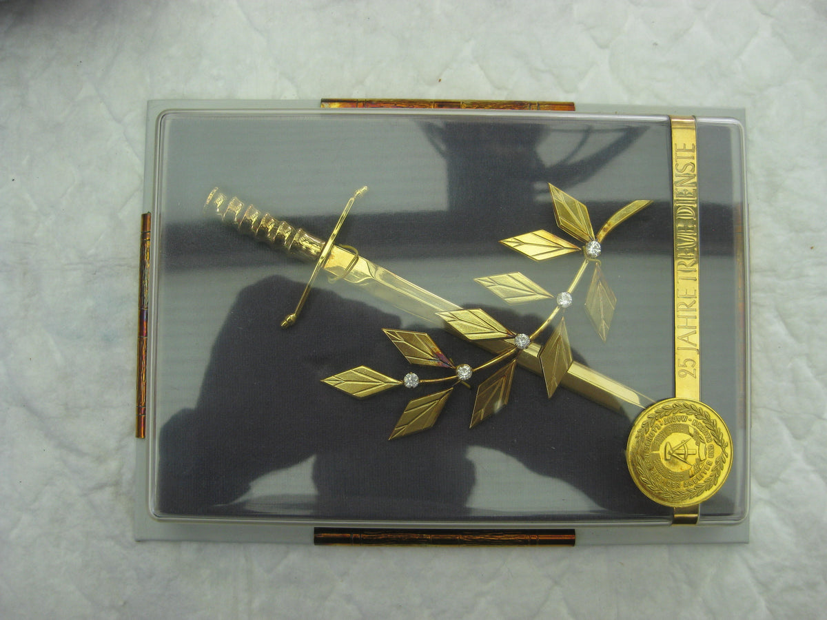 Ehrengeschenk DDR NVA Miniaturdolch MdI