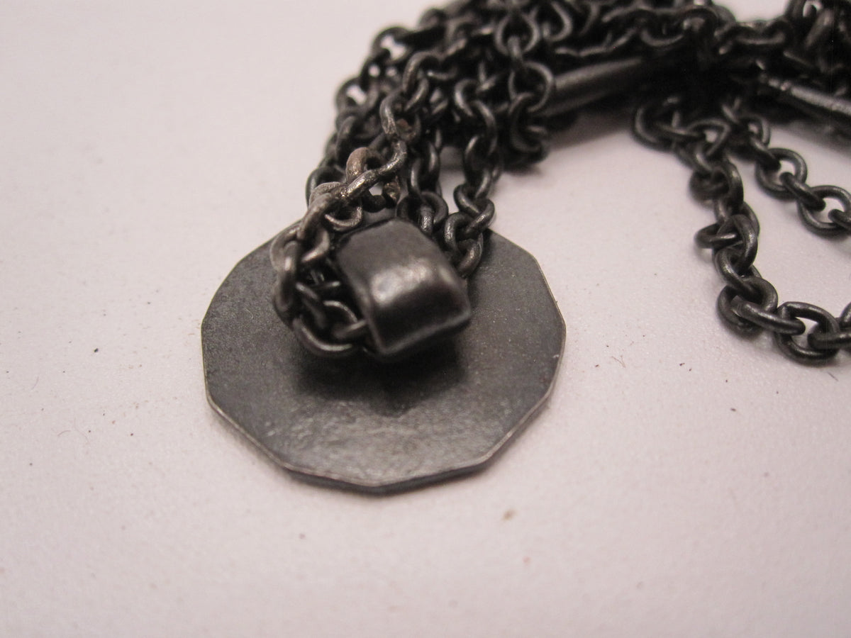 Patriotische Uhrenkette  Aus EISERNER ZEIT von 1916 mit Eisernem Kreuz