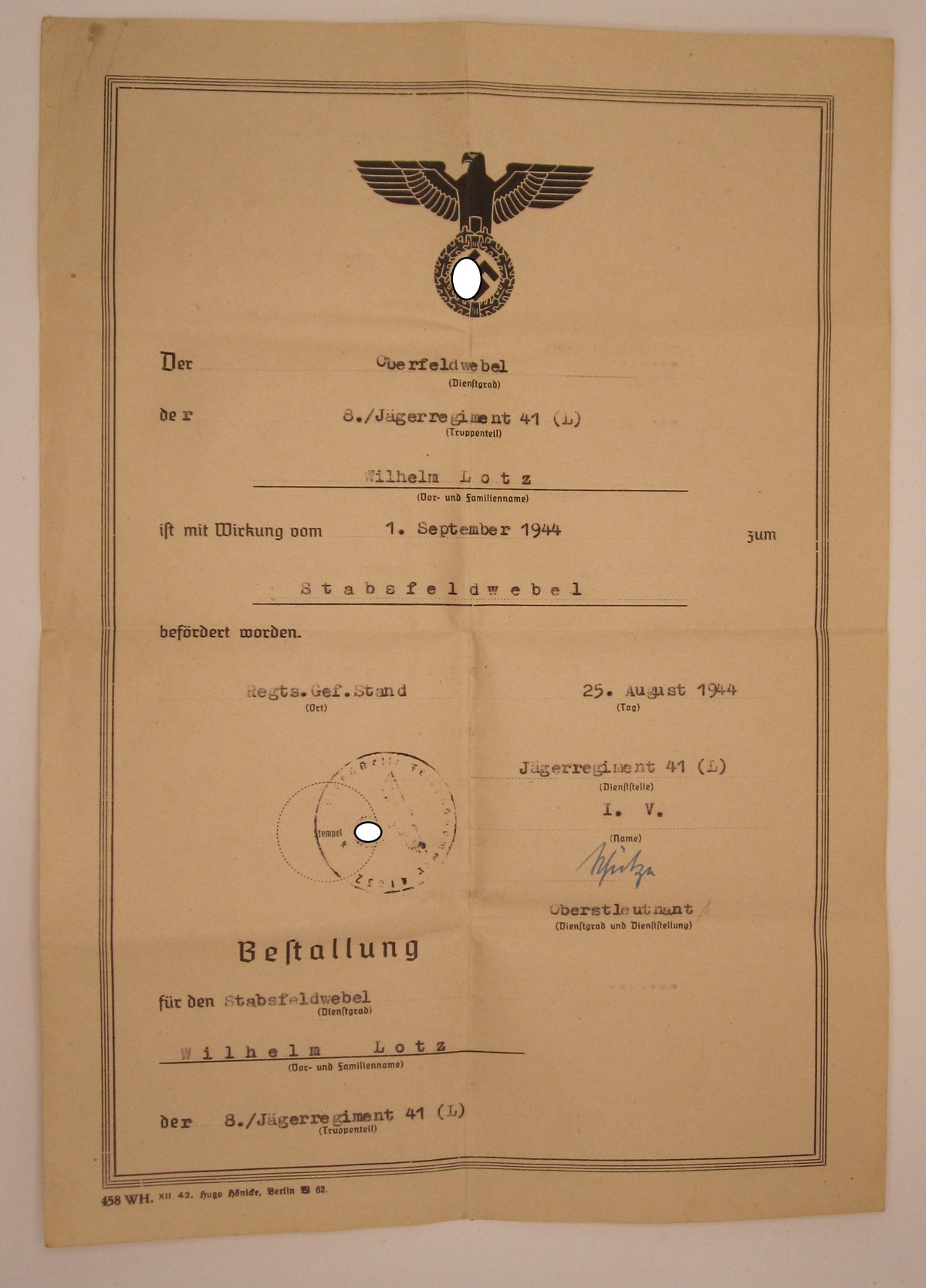 Verleihungsurkunden Luftwaffe Ärmelband Afrika Erdkampfabzeichen Gauleitung NSDAP -  MÜNCHEN etc etc