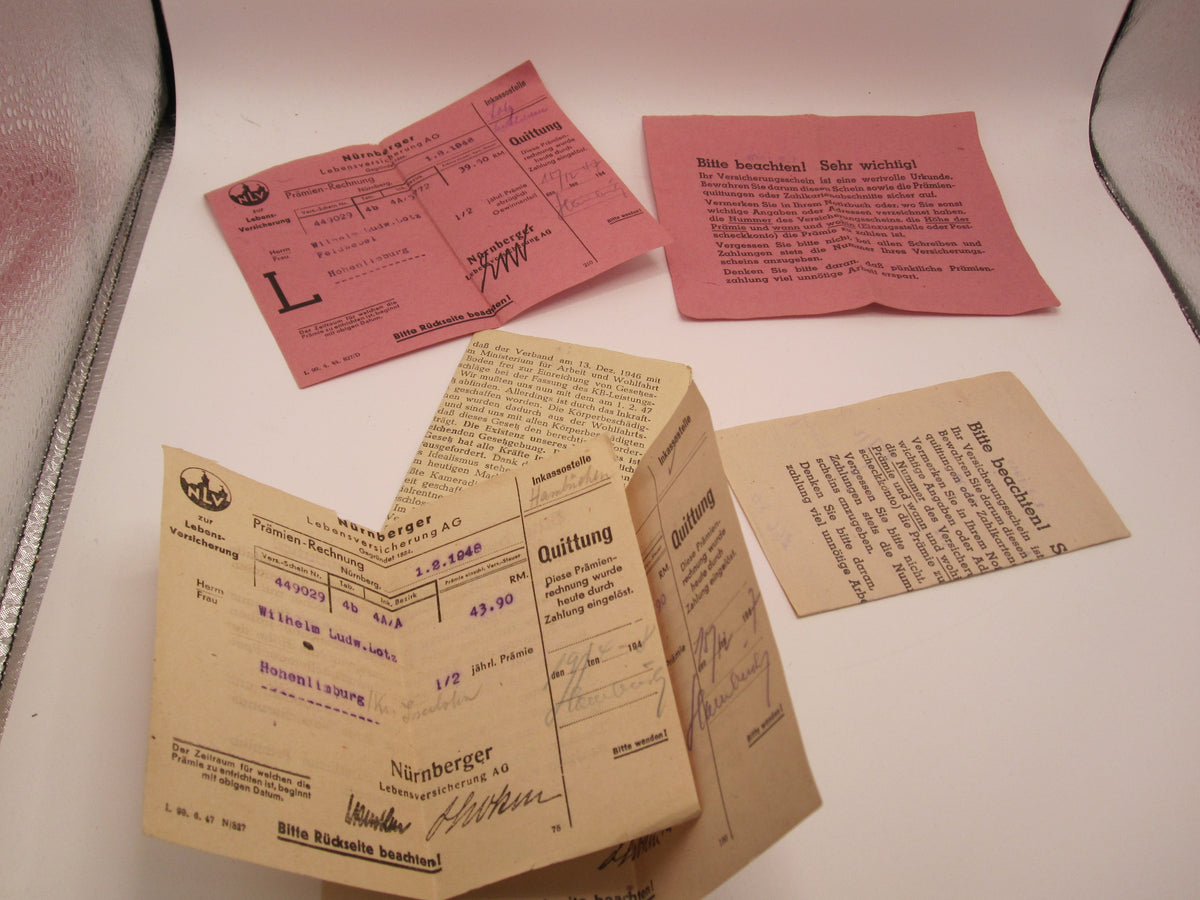 Verleihungsurkunden Luftwaffe Ärmelband Afrika Erdkampfabzeichen Gauleitung NSDAP -  MÜNCHEN etc etc