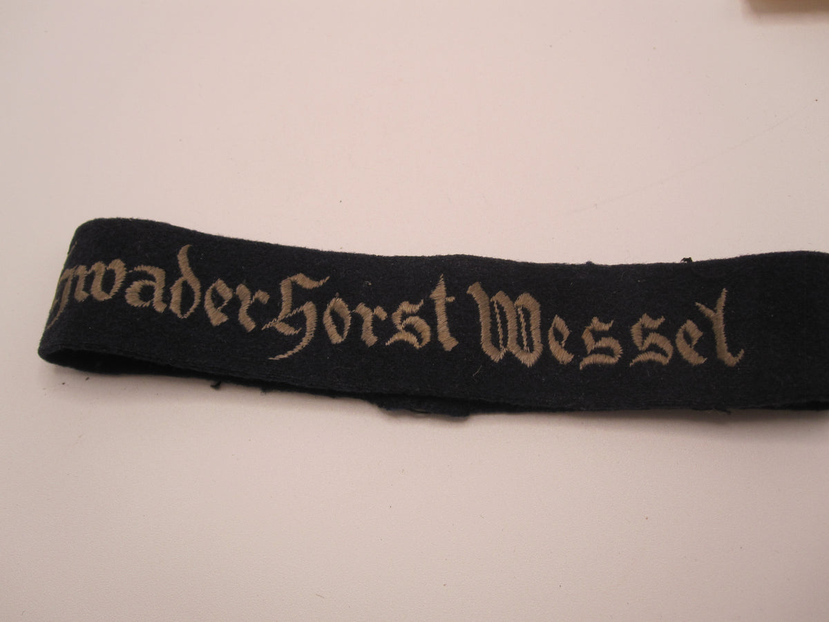 Ärmelband der Luftwaffe Geschwader HORST WESSEL Zerstörergeschwader ZG26 &amp; ZG142