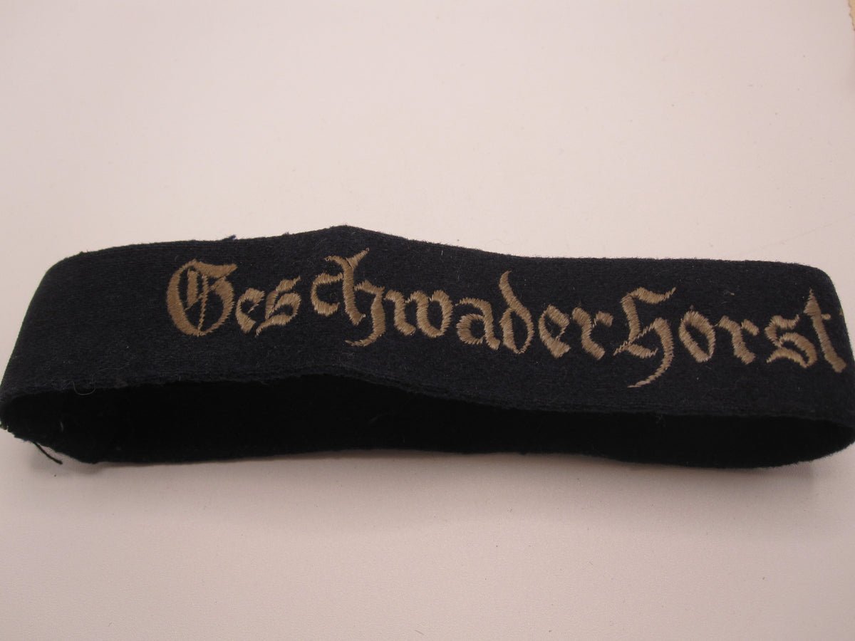 Ärmelband der Luftwaffe Geschwader HORST WESSEL Zerstörergeschwader ZG26 &amp; ZG142