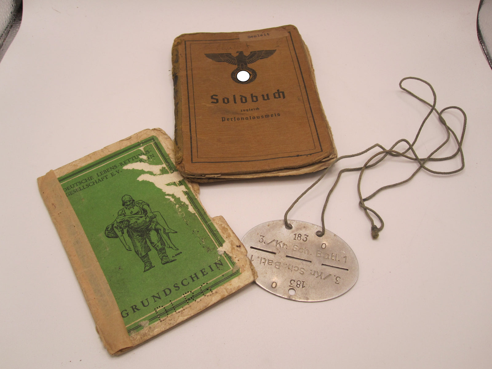 Soldbuch Panzerkampfabzeichen Bischofsburg / Meiningen