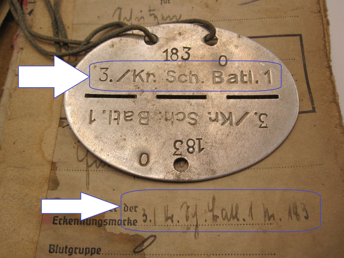 Soldbuch Panzerkampfabzeichen Bischofsburg / Meiningen