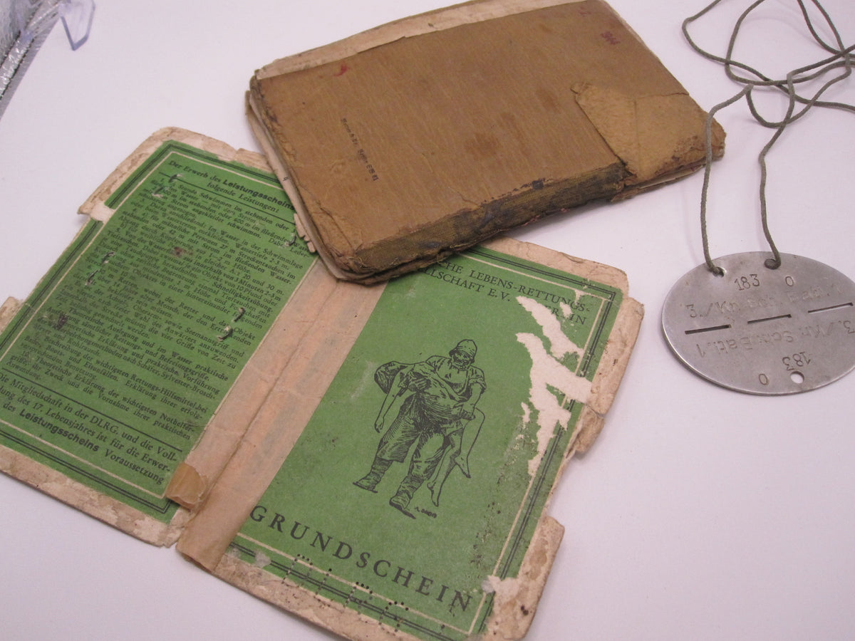 Soldbuch Panzerkampfabzeichen Bischofsburg / Meiningen