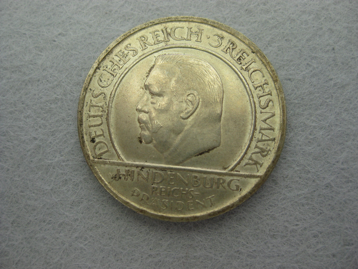 3 Reichsmark Münze Treu der Verfassung 1919 August 1929  SILBER