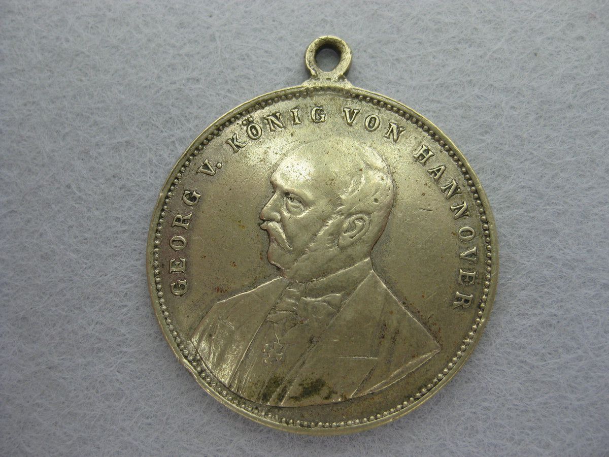 Medaille Ernst August Herzog von Cumberland Braunschweig Lüneburg &amp; Georg V. König von Hannover 1851 - 1866