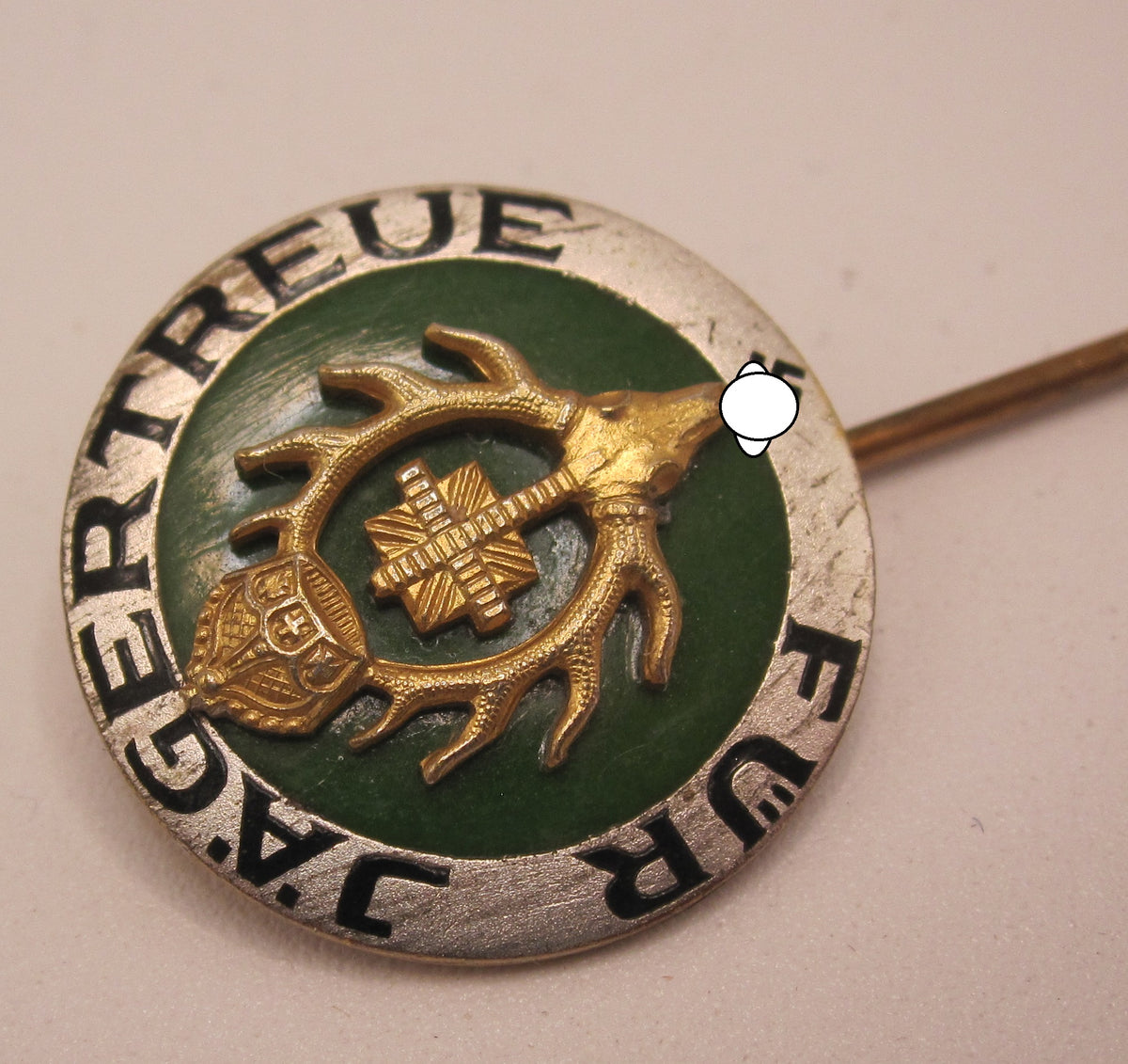 Altes Jagdabzeichen jagdliches Abzeichen Für Jägertreue mit Hakenkreuz !!