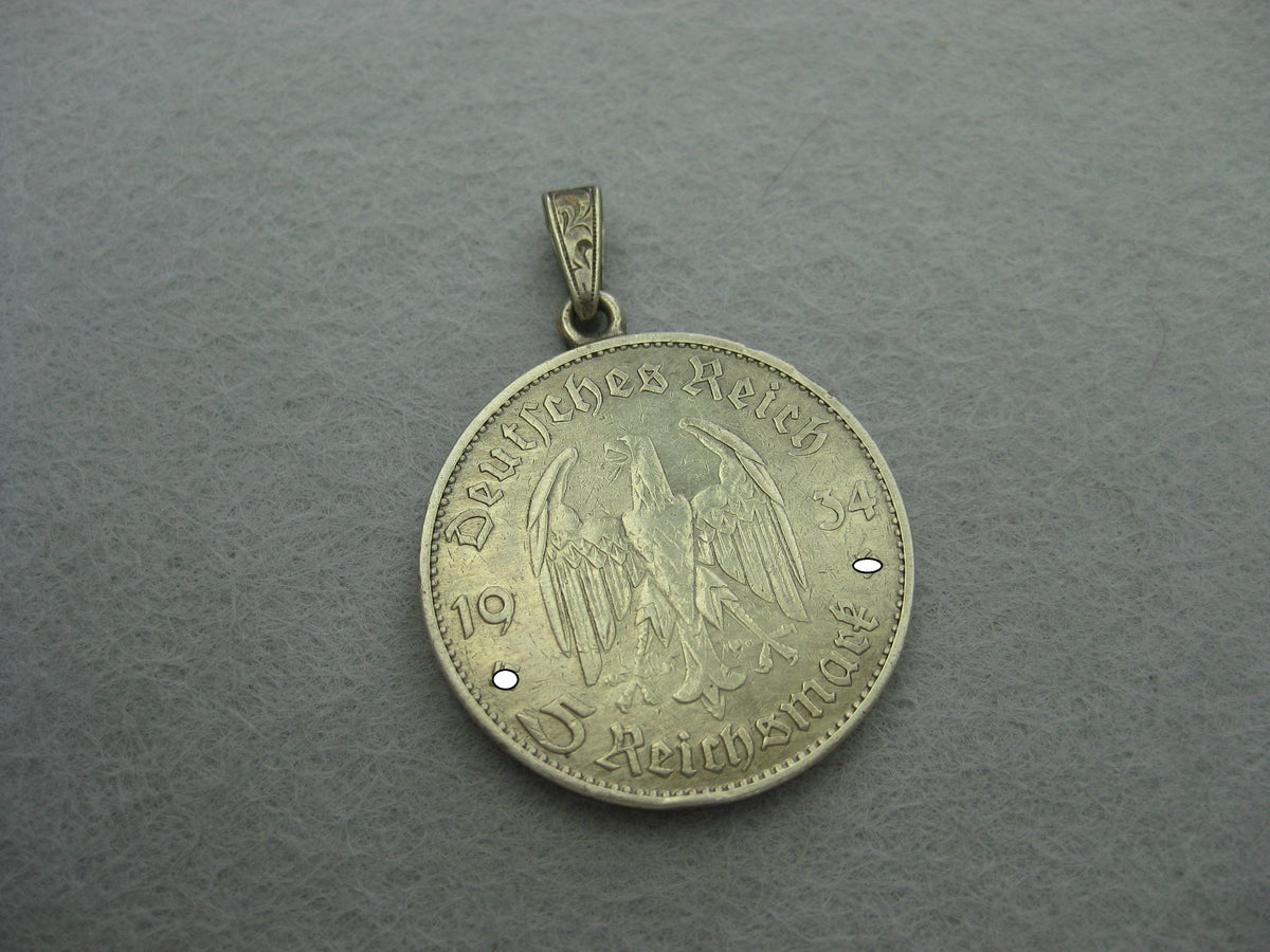 Münze Fünf Mark / Reichsmark 1934 SILBER