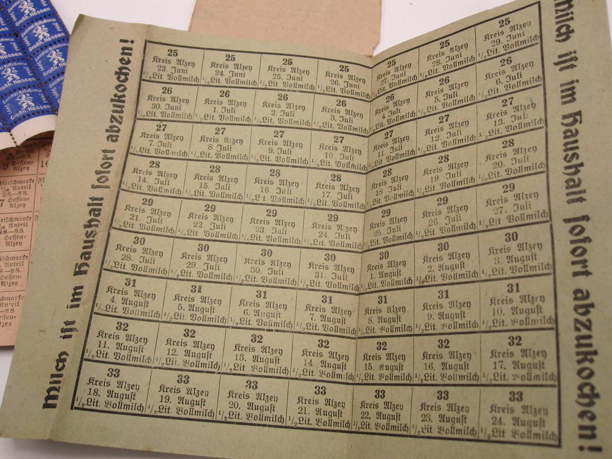 Papier - Nachlass Großherzogtum Hessen 1. Weltkrieg ALZEY Gau Odernheim am Glan