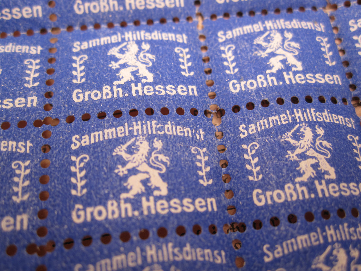 Papier - Nachlass Großherzogtum Hessen 1. Weltkrieg ALZEY Gau Odernheim am Glan