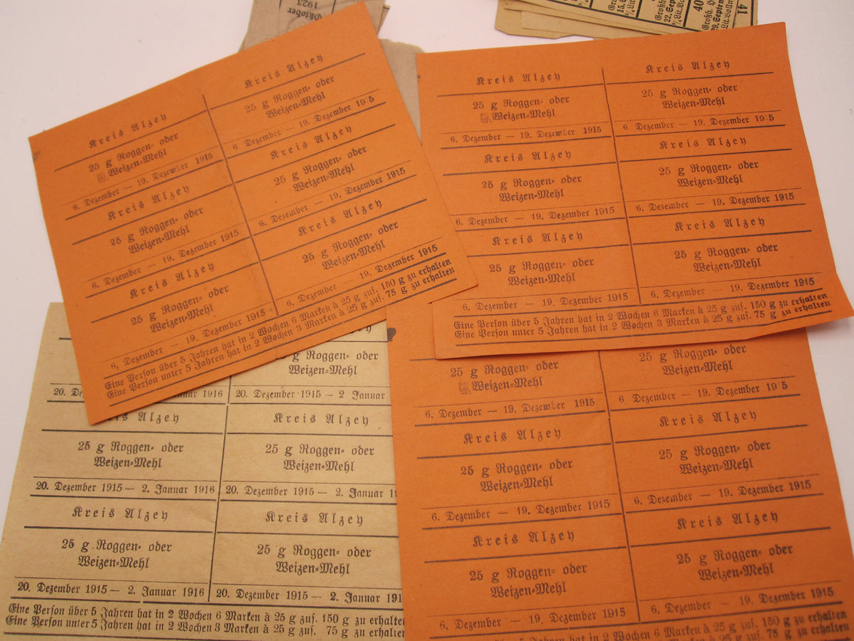 Papier - Nachlass Großherzogtum Hessen 1. Weltkrieg ALZEY Gau Odernheim am Glan