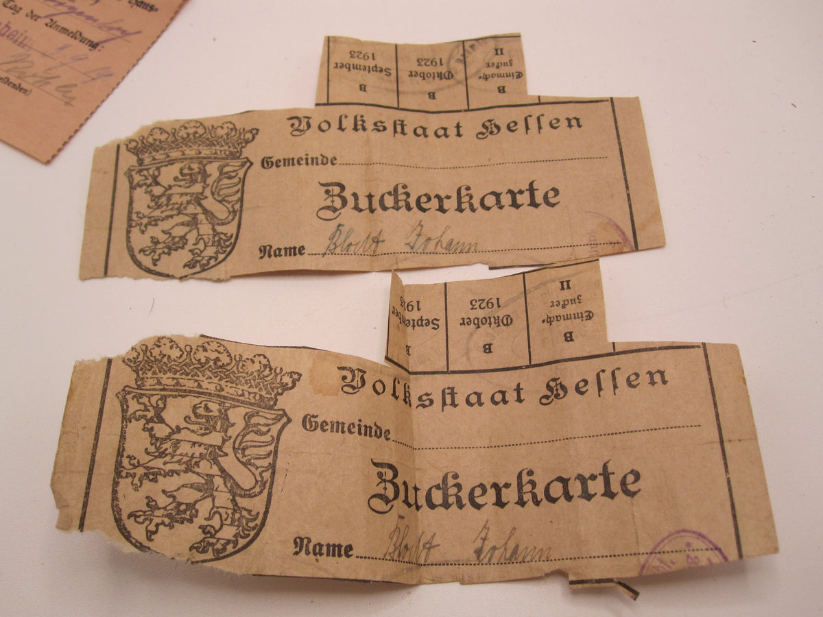 Papier - Nachlass Großherzogtum Hessen 1. Weltkrieg ALZEY Gau Odernheim am Glan