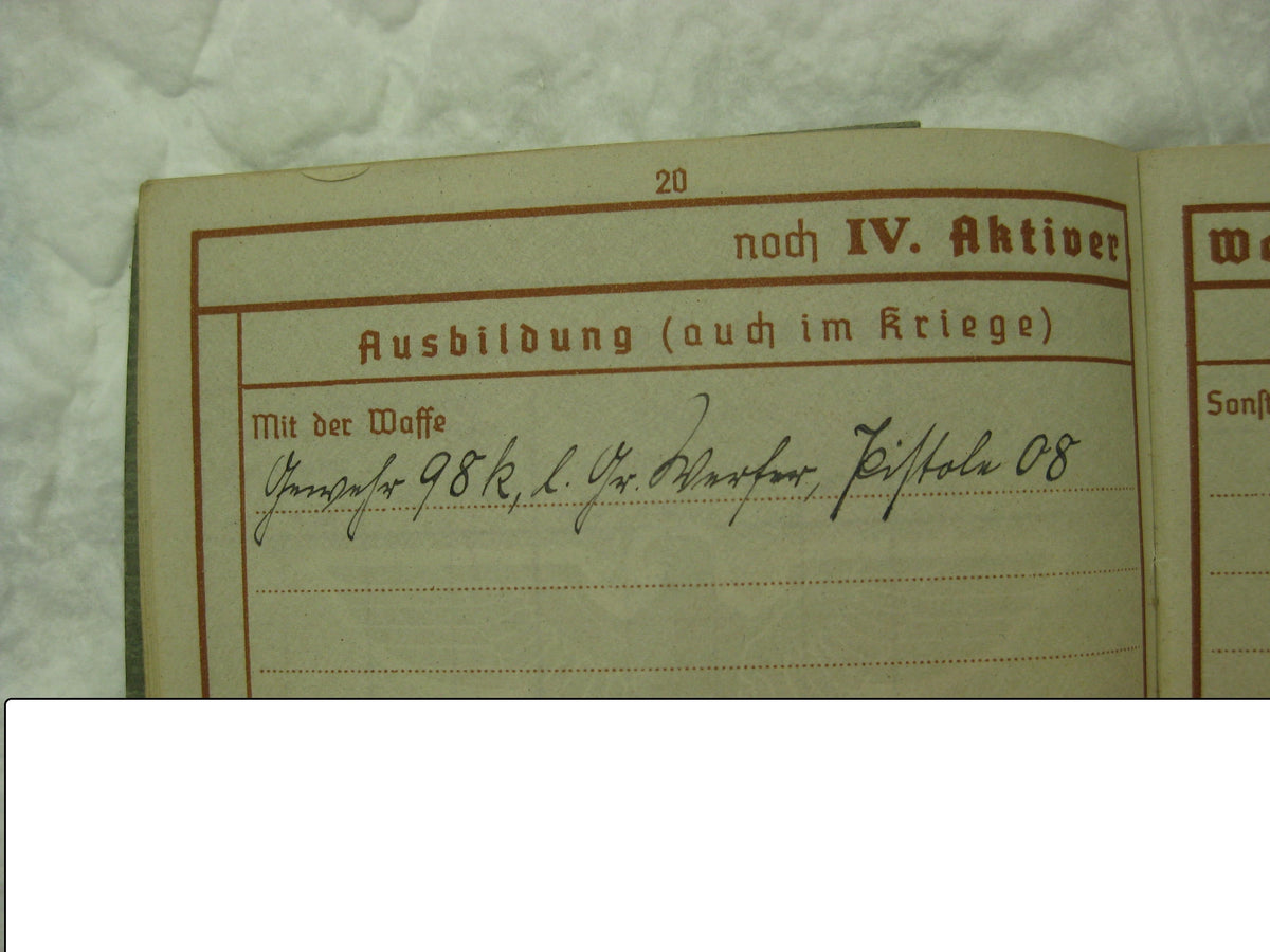 Wehrpaß / Soldbuch Wehrmacht FREIE STADT DANZIG 1.September 1939 Teilnehmer der 1. Angrifswelle!!! WESTERPLATTE SS-Heimwehr