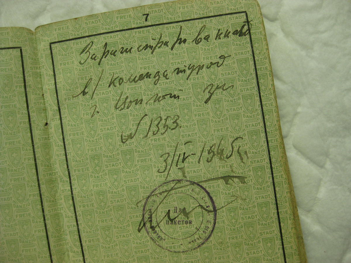 Wehrpaß / Soldbuch Wehrmacht FREIE STADT DANZIG 1.September 1939 Teilnehmer der 1. Angrifswelle!!! WESTERPLATTE SS-Heimwehr