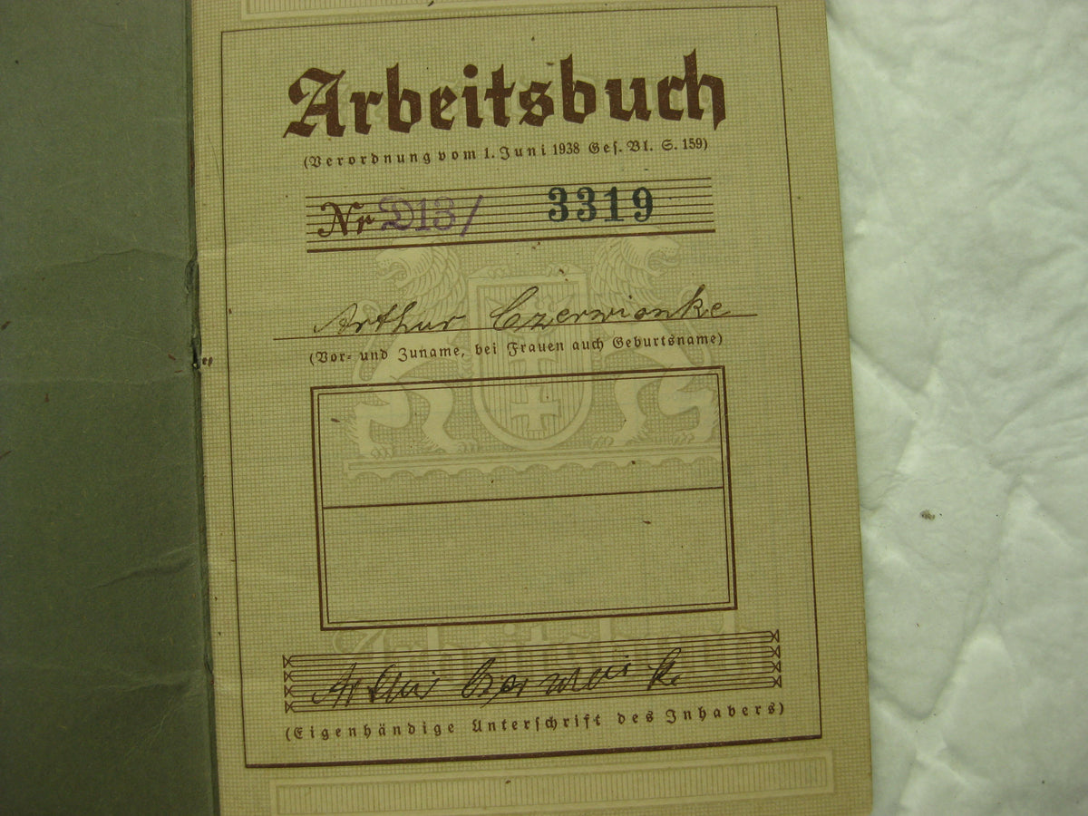 Wehrpaß / Soldbuch Wehrmacht FREIE STADT DANZIG 1.September 1939 Teilnehmer der 1. Angrifswelle!!! WESTERPLATTE SS-Heimwehr