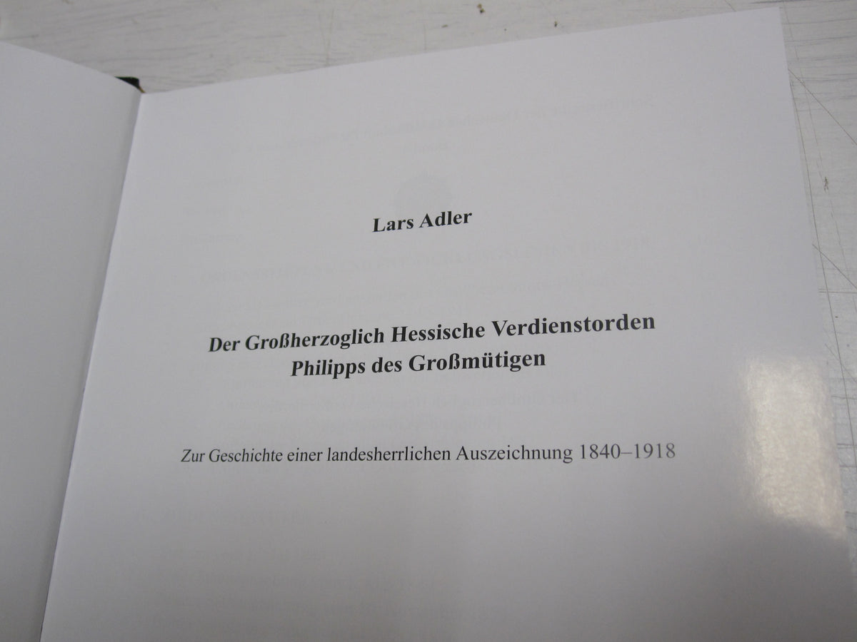 Ordenskatalog Buch der großerzoglich hessische Verdienstorden