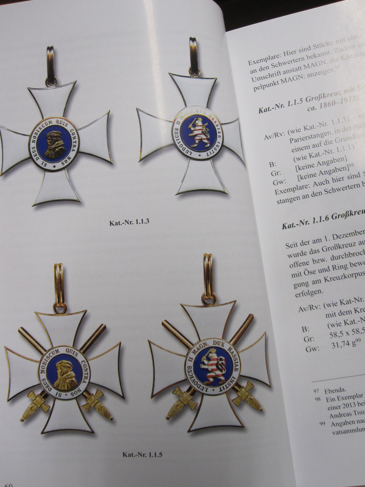 Ordenskatalog Buch der großerzoglich hessische Verdienstorden