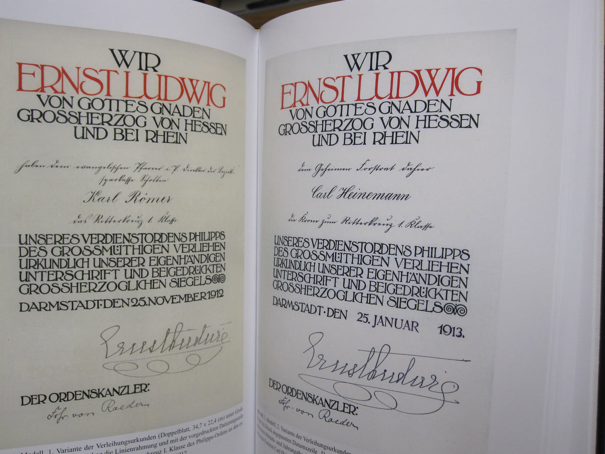 Ordenskatalog Buch der großerzoglich hessische Verdienstorden