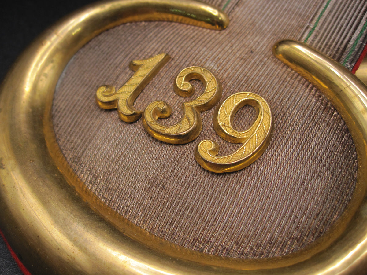 H.W. - -    SACHSEN Epauletten 11. königliches sächsisches Infanterie Regiment 139 Schulterstücke um 1900