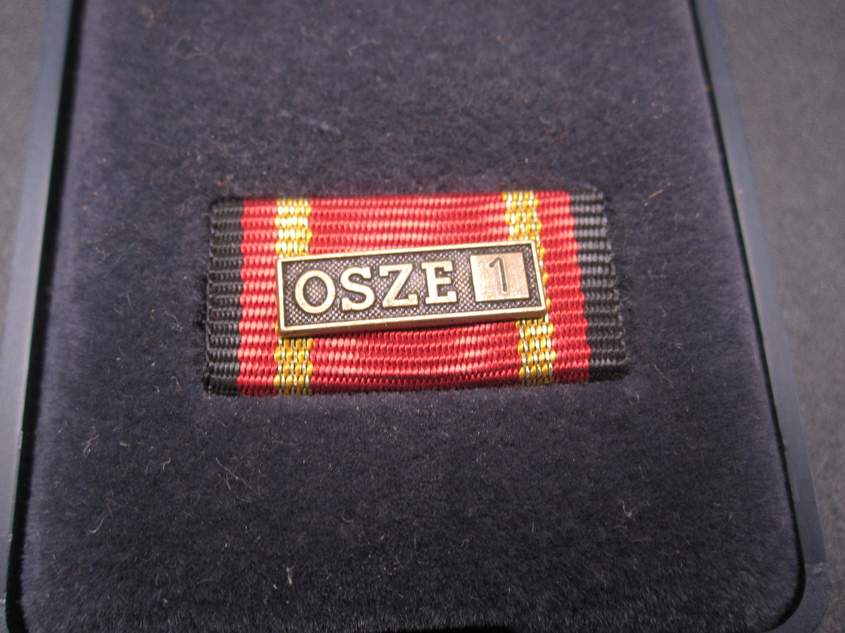 H.W.  - -   Einsatzmedaille der Bundeswehr OSZE 1 in Bronze für EINEN Einsatz