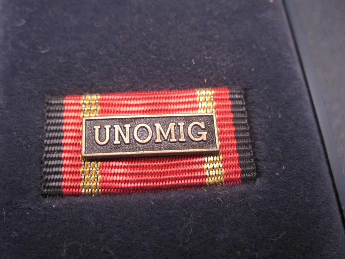 H.W.  - -   Einsatzmedaille der Bundeswehr UNOMIG  in Bronze für Georgien &amp; Abchasien