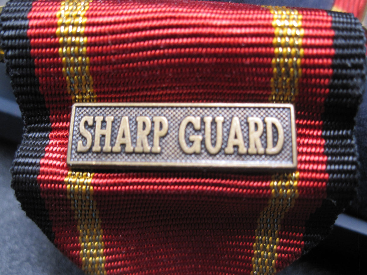 H.W.  - -   Einsatzmedaille der Bundeswehr SHARP GUARD in Bronze Jugoslawien Serbien &amp; Montenegro