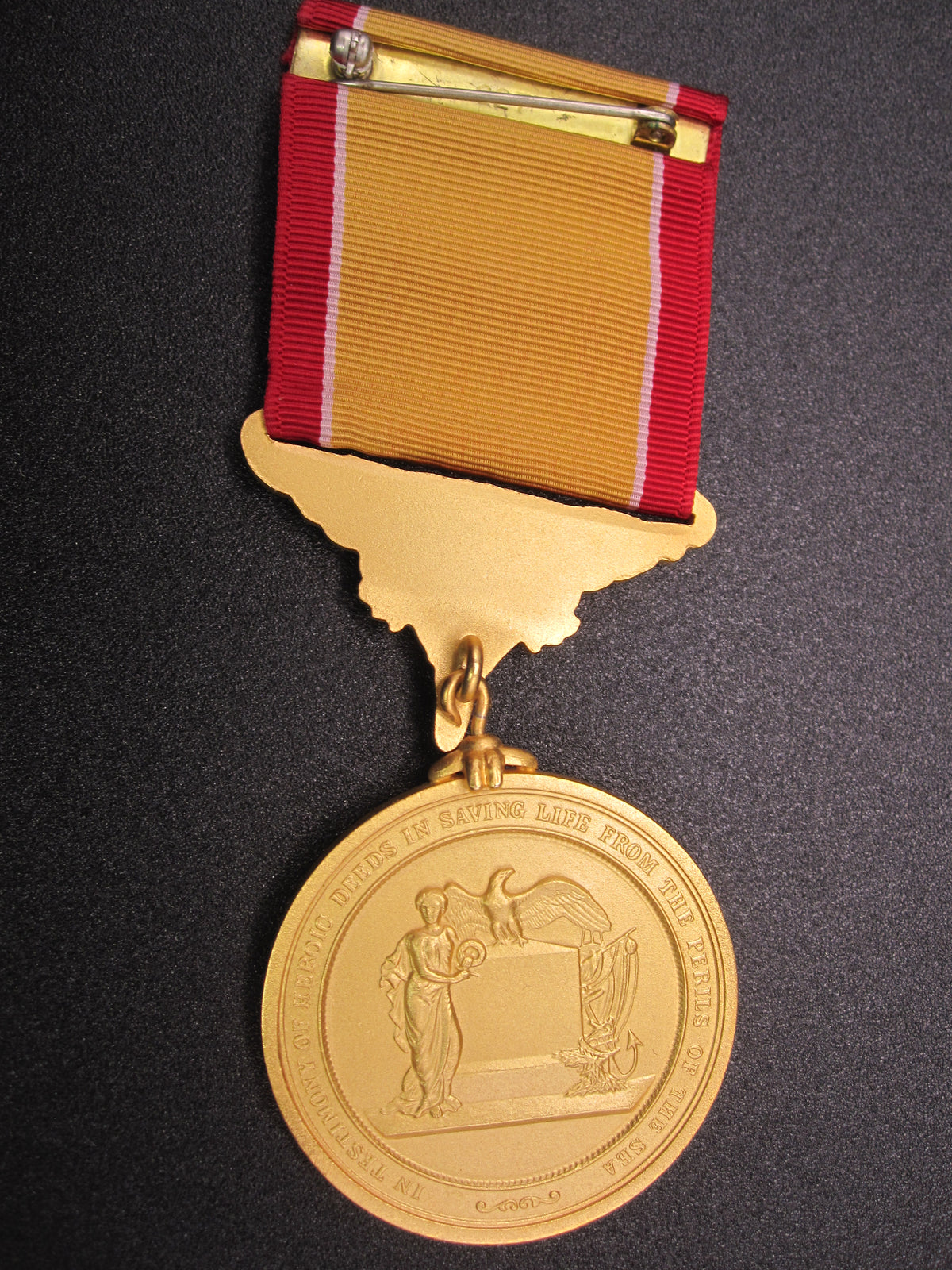 H.W.  - -   Lifesaving Medal in Gilt / Gold