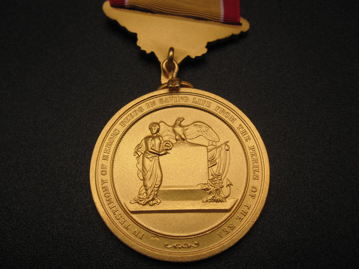 H.W.  - -   Lifesaving Medal in Gilt / Gold