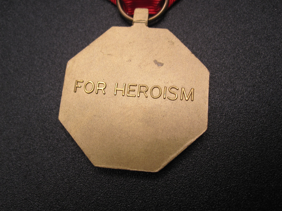 H.W.  - -   Medal for Heroism