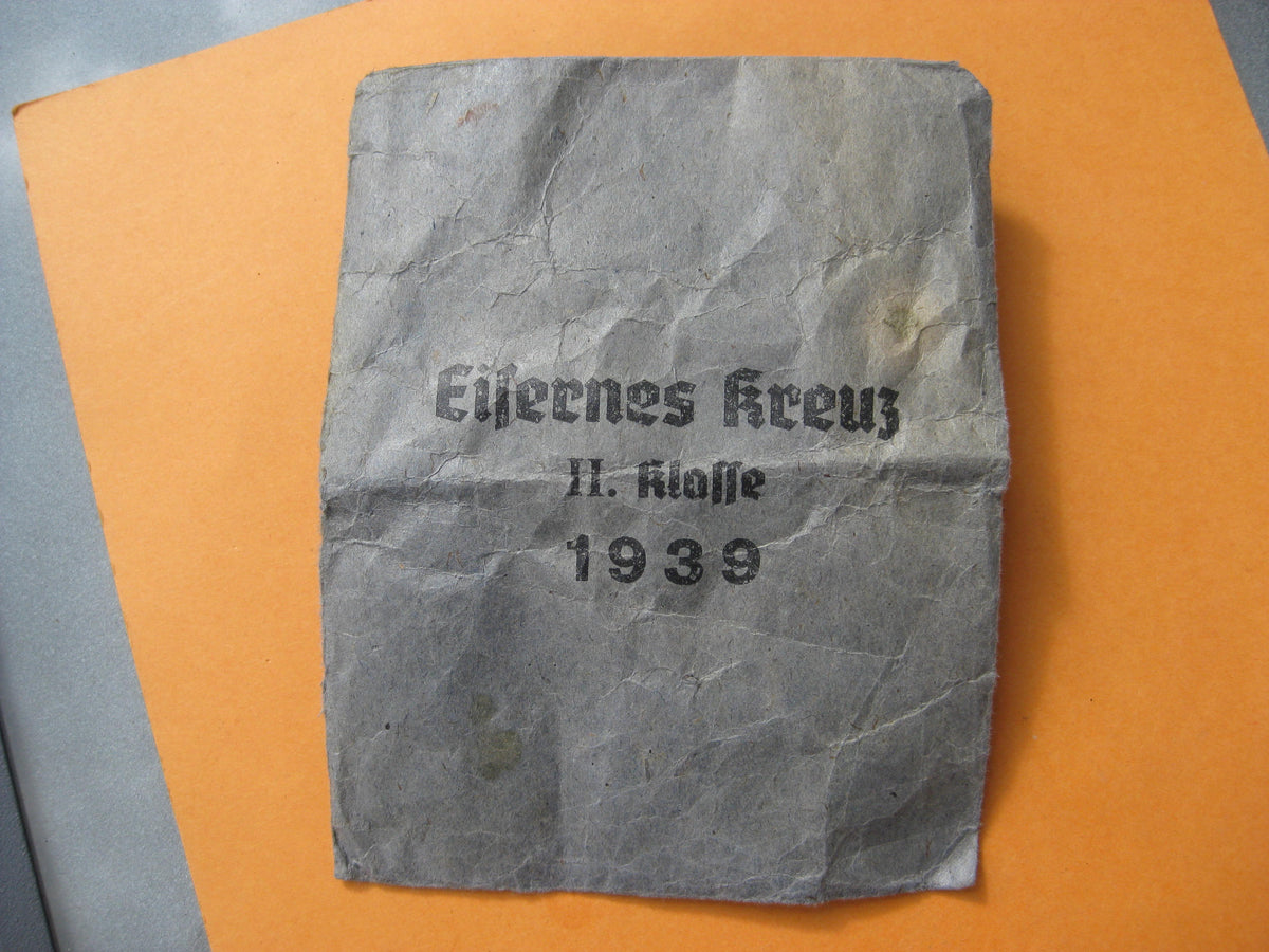 Eisernes Kreuz 2.Klasse 1939 (EK2/39) Seltener Hersteller: BSW mit Verleihungstüte