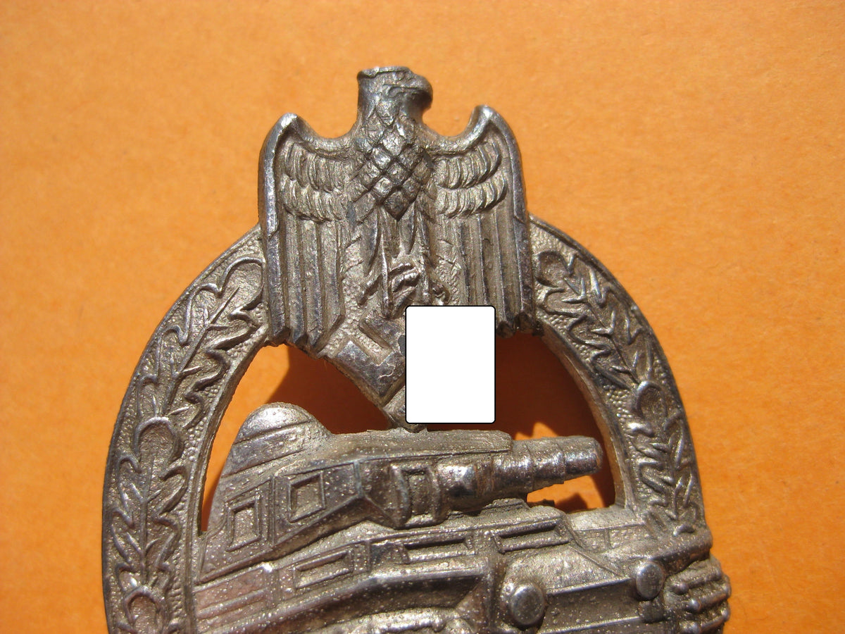 Panzerkampfabzeichen in Silber Hersteller: Adolf Scholze