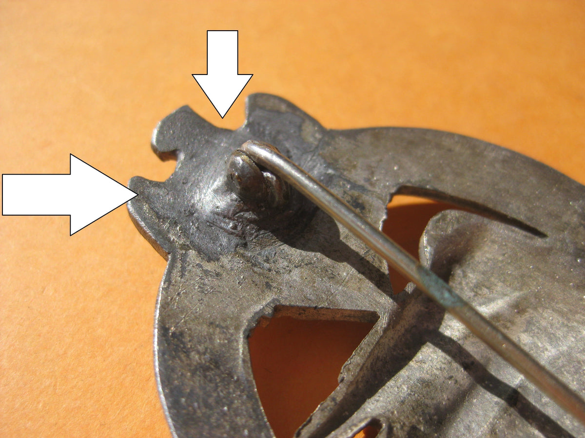 Panzerkampfabzeichen in Silber Hersteller: Adolf Scholze