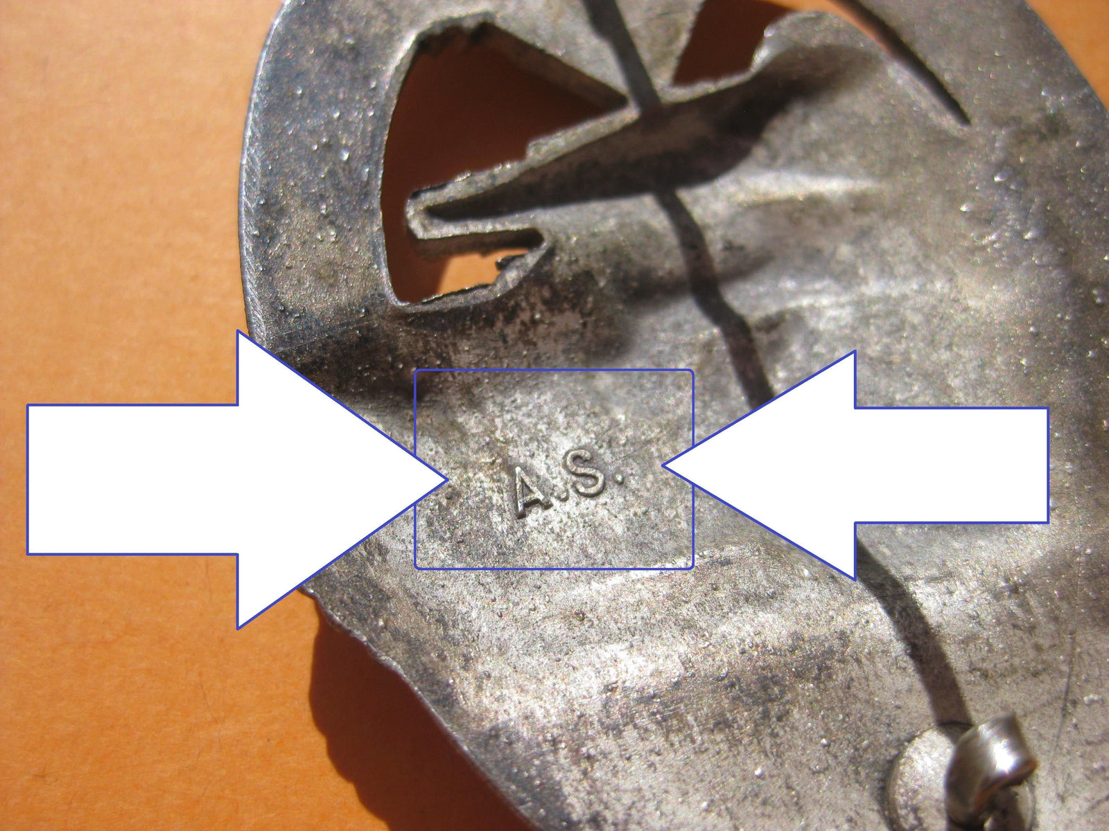 Panzerkampfabzeichen in Silber Hersteller: Adolf Scholze