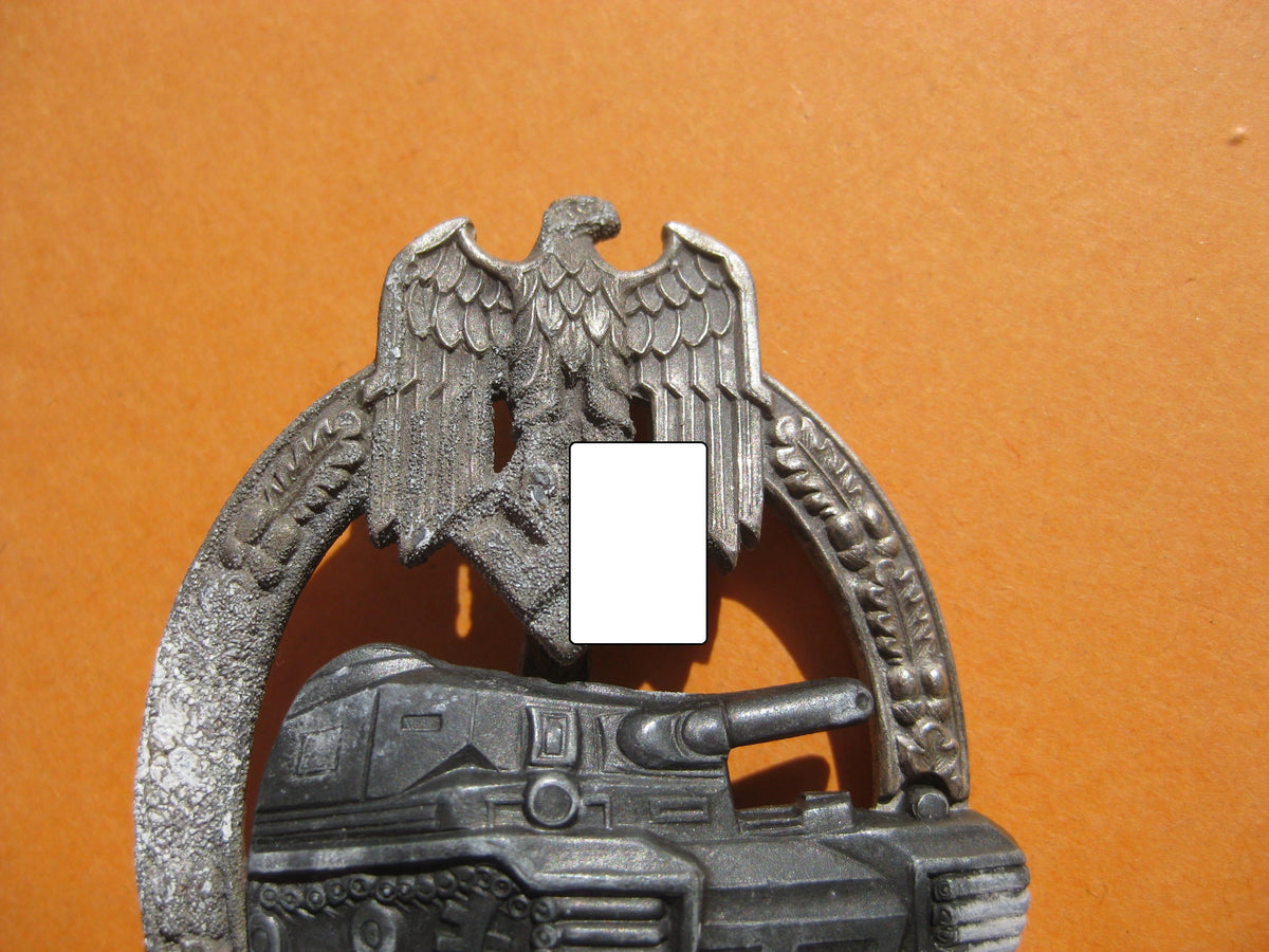 Panzerkampfabzeichen in Silber mit EINSATZZAHL &quot;25&quot;