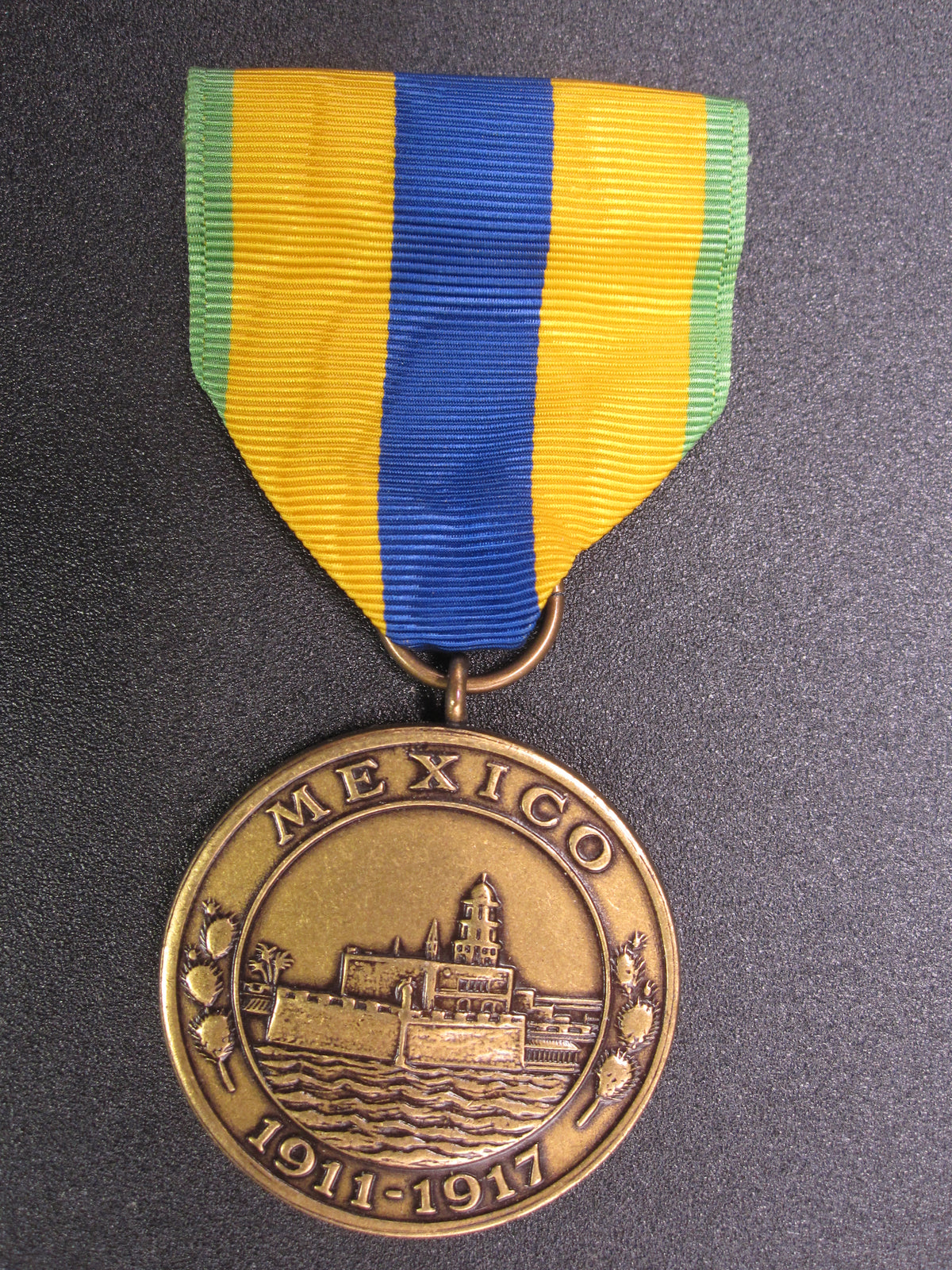 H.W.  - -    Mexican Service &amp; Texas Medal 1911 - 1917   -MARINE CORPS-