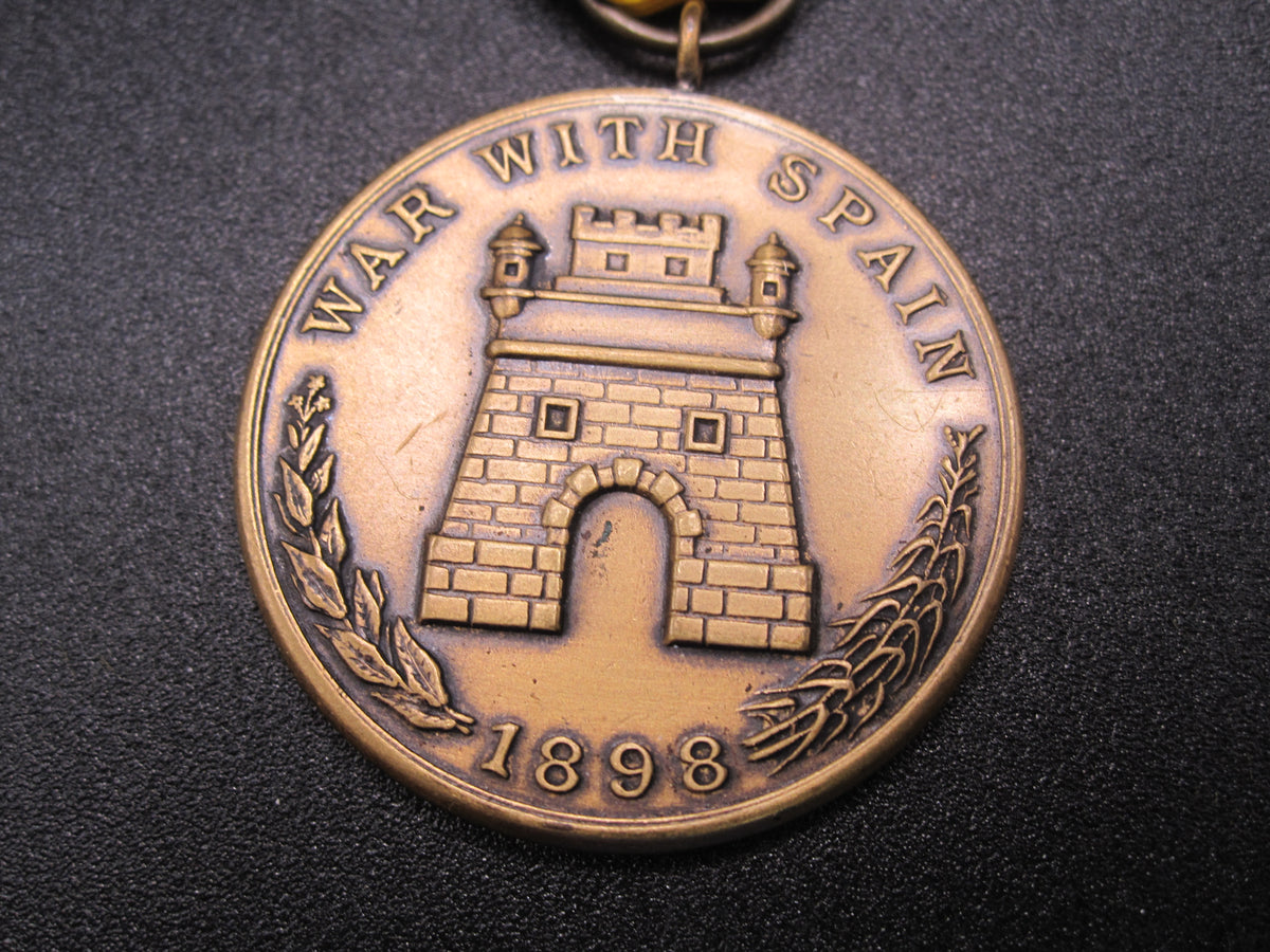 H.W.  - -    Spanish Campaign Medal 1898