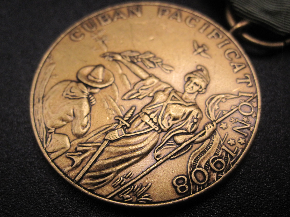 H.W.  - -    Cuban Pacification Medal 1908