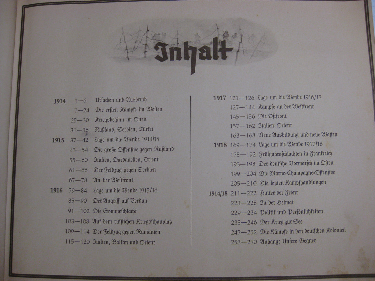 Sammelbilderalbum Der Weltkrieg 1914 - 1918