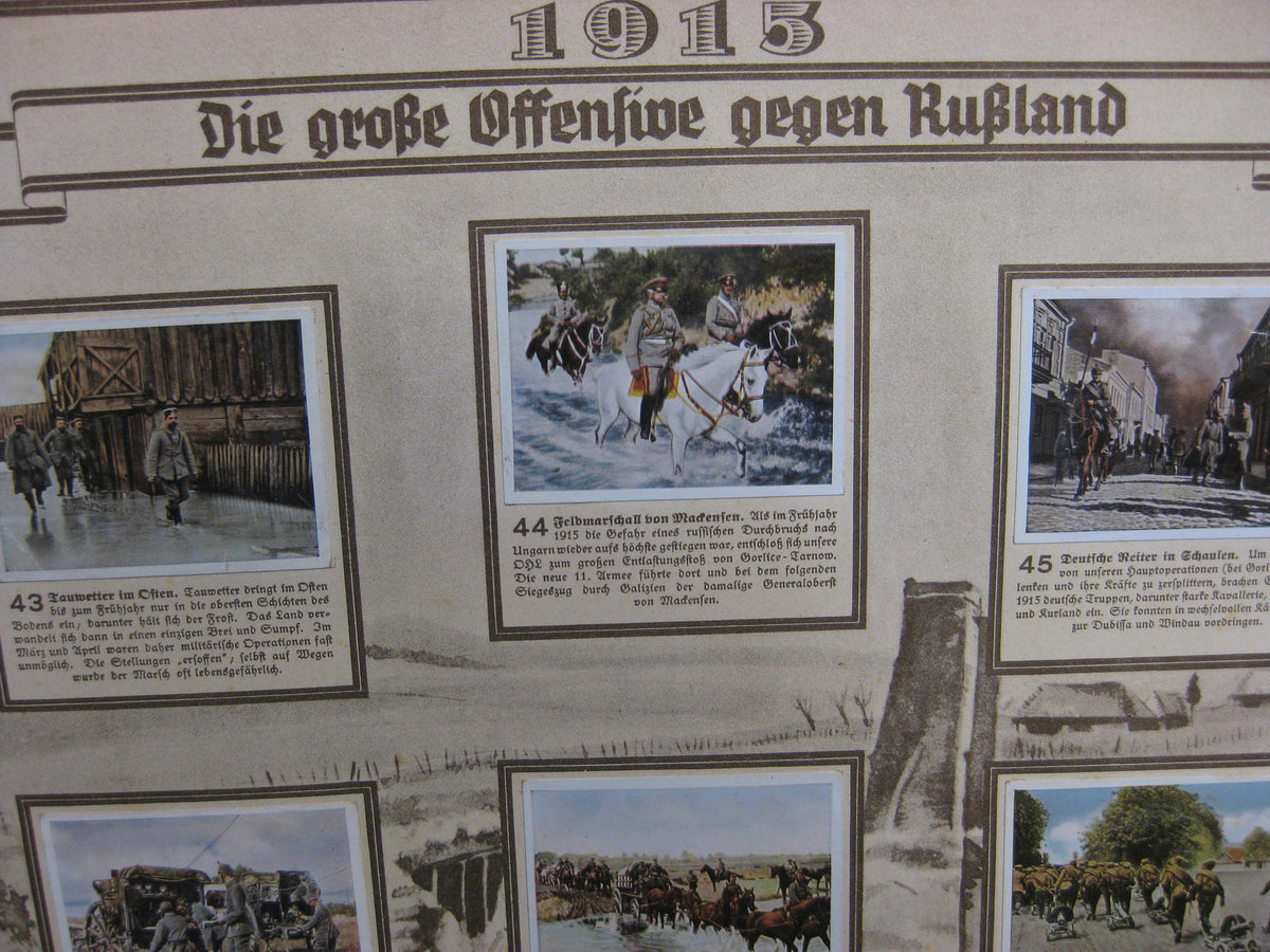 Sammelbilderalbum Der Weltkrieg 1914 - 1918