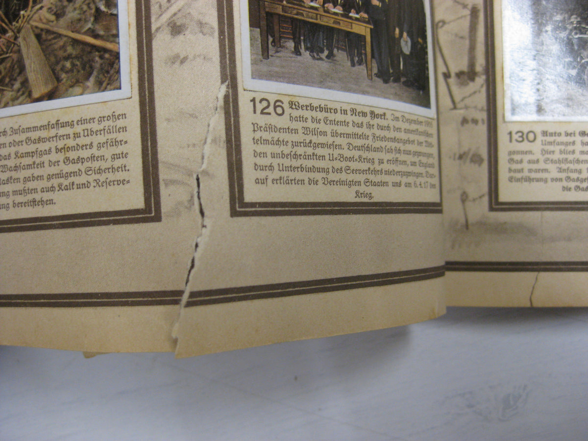 Sammelbilderalbum Der Weltkrieg 1914 - 1918